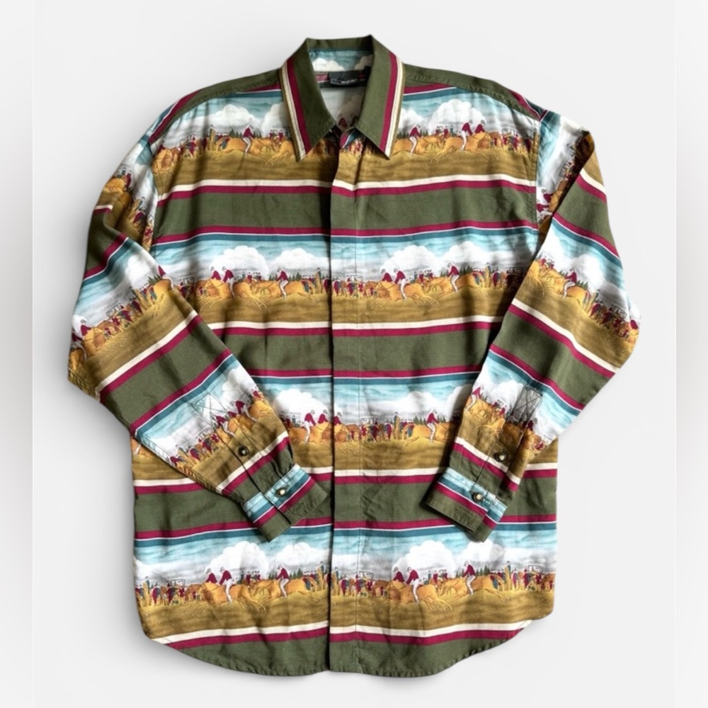 Vintage Liz Claiborne Women’s Equestrian Button Down Blouse